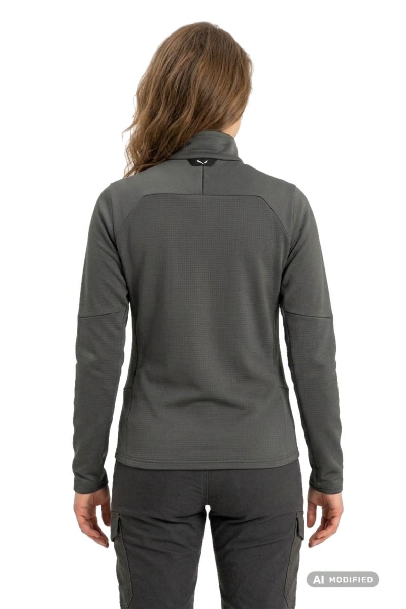 BLUZA ORTLES FLEECE FZ WOMEN-ONYX-0910