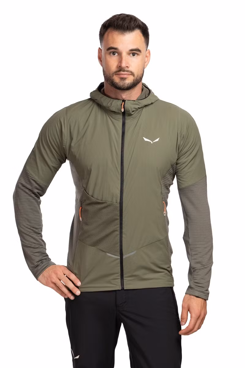 BLUZA PEDROC PL WIND HOODED-FADED GREEN