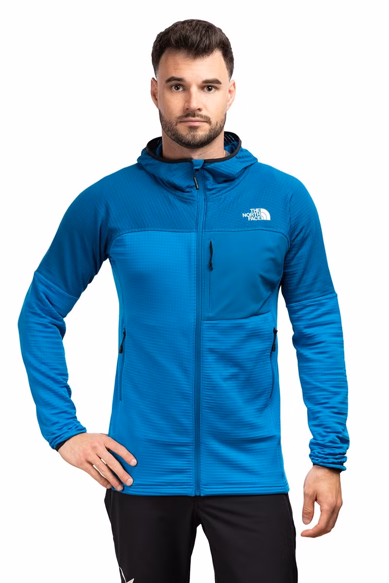 BLUZA POLARTEC POWERGRID STORMGAP HOODIE-SKYLINE BLUE-ADRIATIC BLUE
