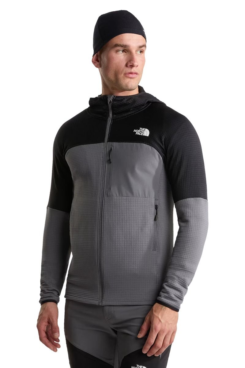 BLUZA POLARTEC POWERGRID STORMGAP HOODIE-SMOKED PEARL-TNF BLACK