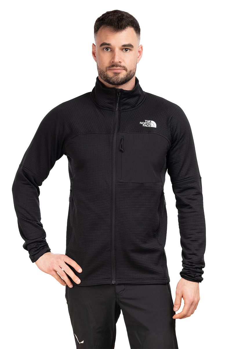 BLUZA POLARTEC POWERGRID STORMGAP JACKET-TNF BLACK