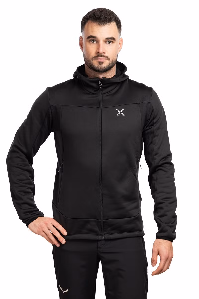 BLUZA PULSE HOODED MAGLIA-BLACK