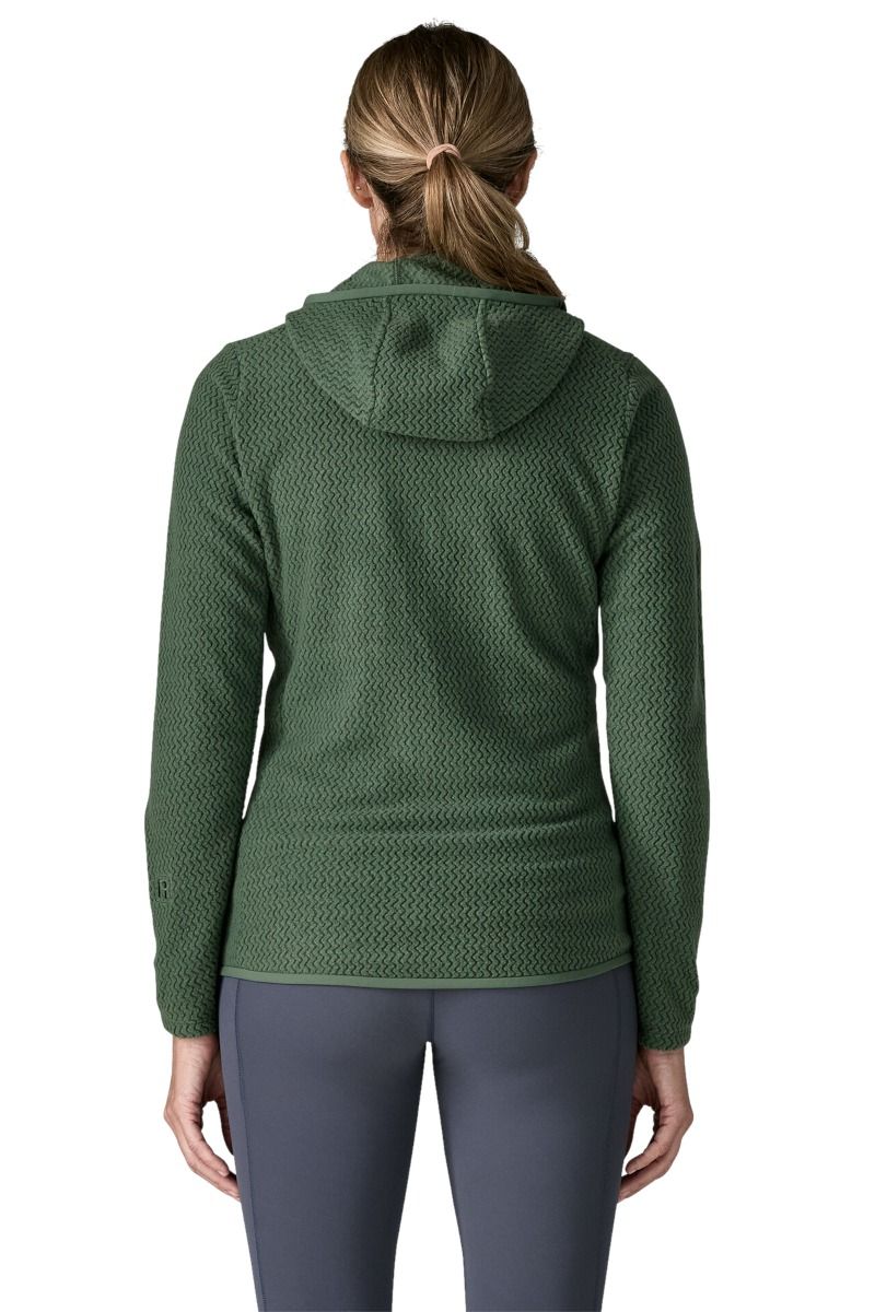 BLUZA R1 AIR FULL-ZIP HOODY WOMEN-CANOPY GREEN