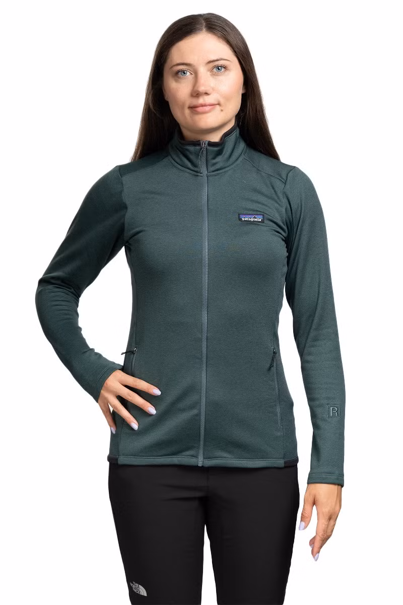 BLUZA R1 DAILY JACKET WOMEN-NOUVEAU GREEN-NORTHERN GREEN X-DYE
