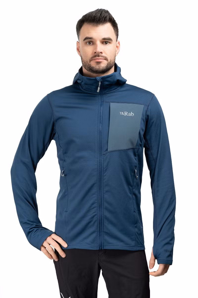 BLUZA SUPERFLUX HOODY-TEMPEST BLUE