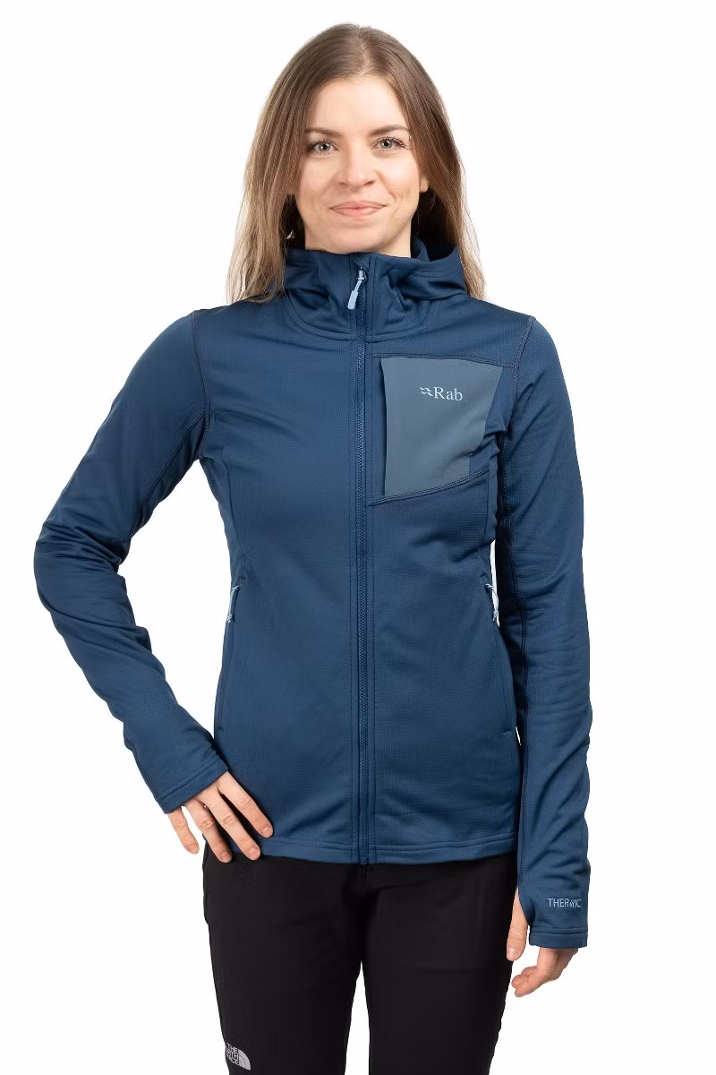 BLUZA SUPERFLUX HOODY WOMEN-TEMPEST BLUE