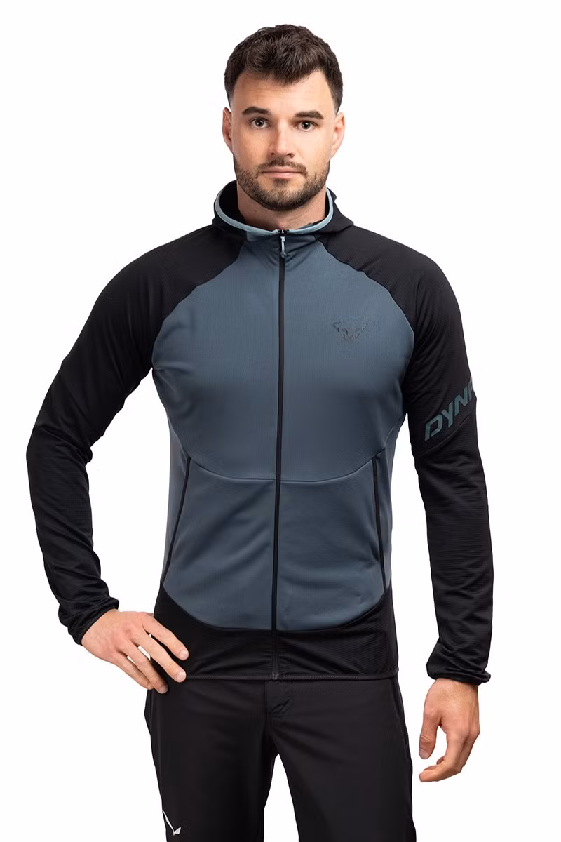 BLUZA TRANSALPER LIGHT POLARTEC HOODY-BLACK OUT CINDER-0720