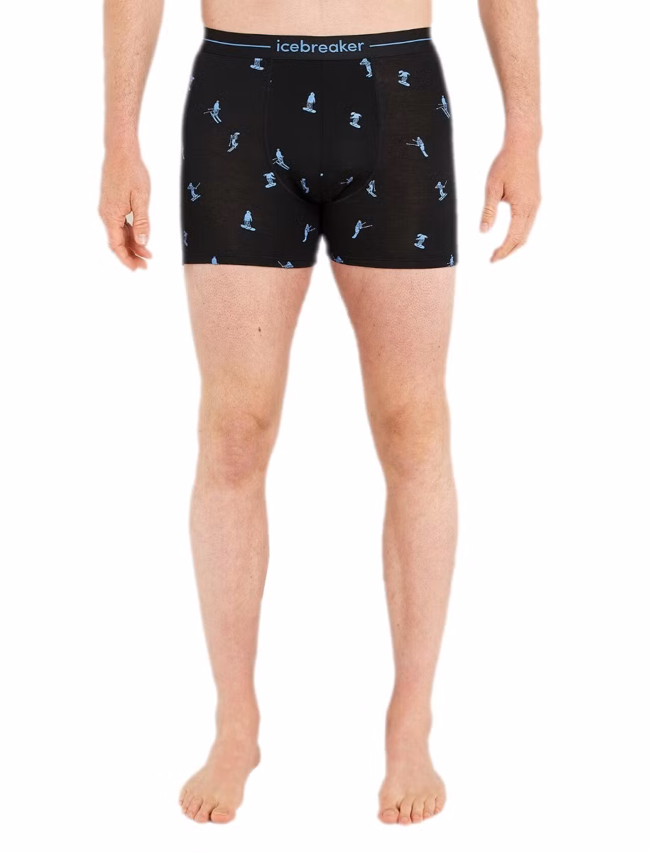 BOKSERKI MERINO 150 ANATOMICA SKI DAY-BLACK-AOP