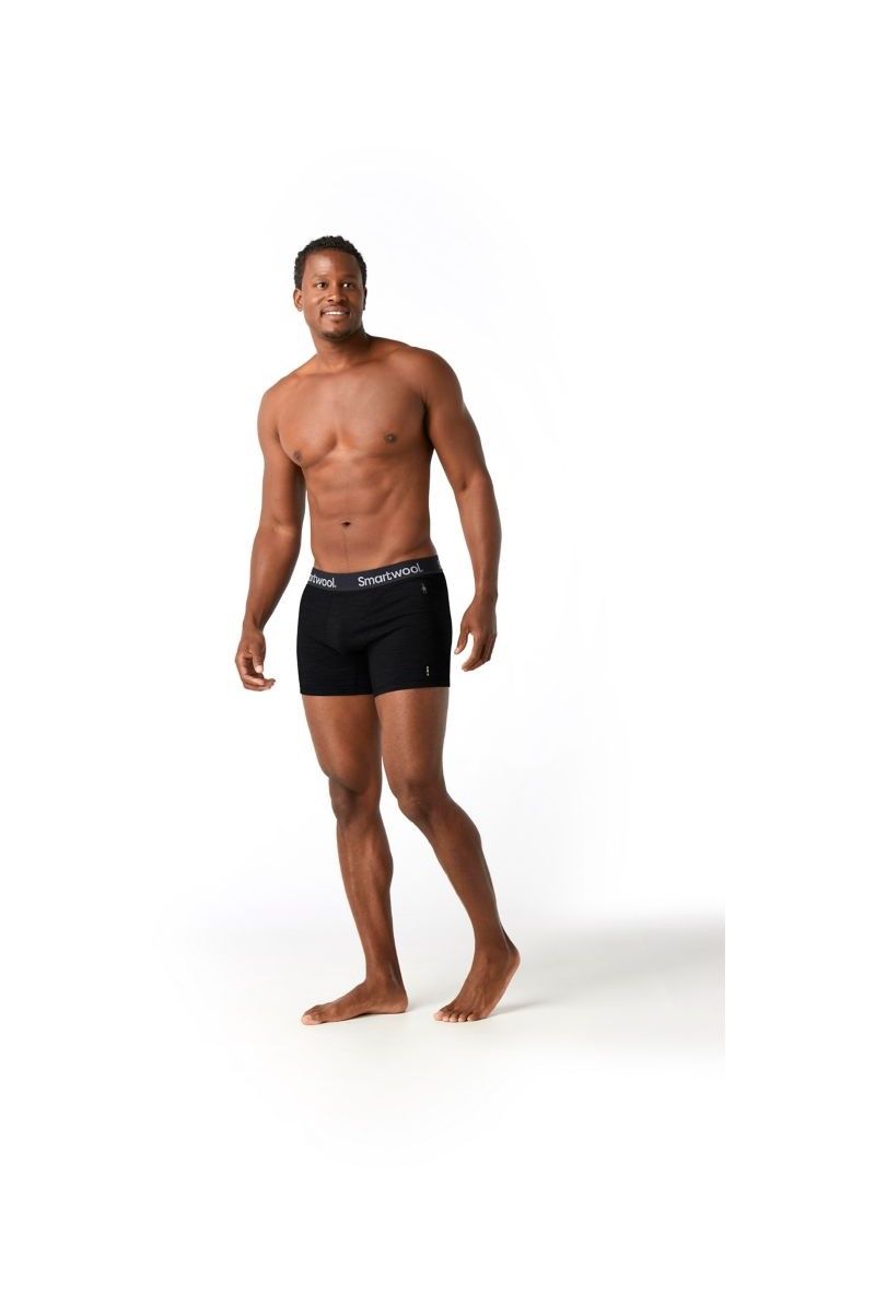 BOKSERKI MERINO SPORT BOXER BRIEF-BLACK
