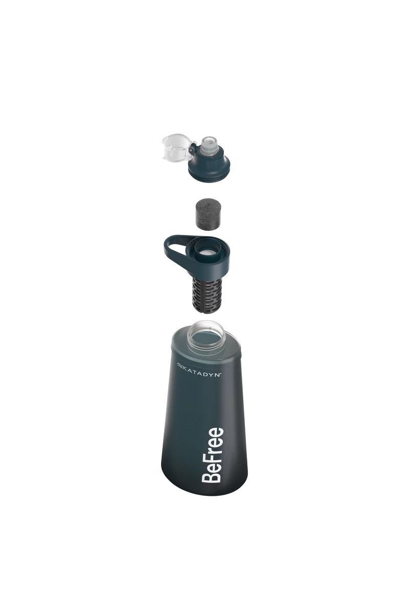 BUTELKA BEFREE AC 1L-SLATE BLUE