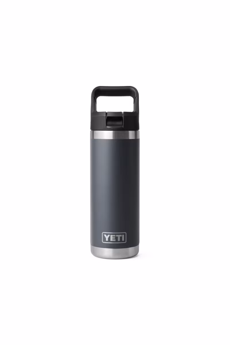 BUTELKA RAMBLER 18 OZ / 532 ML STRAW BOTTLE-CHARCOAL