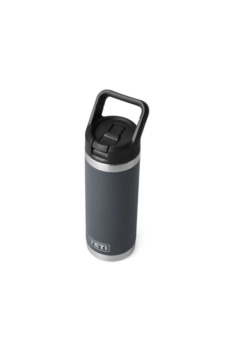 BUTELKA RAMBLER 18 OZ / 532 ML STRAW BOTTLE-CHARCOAL