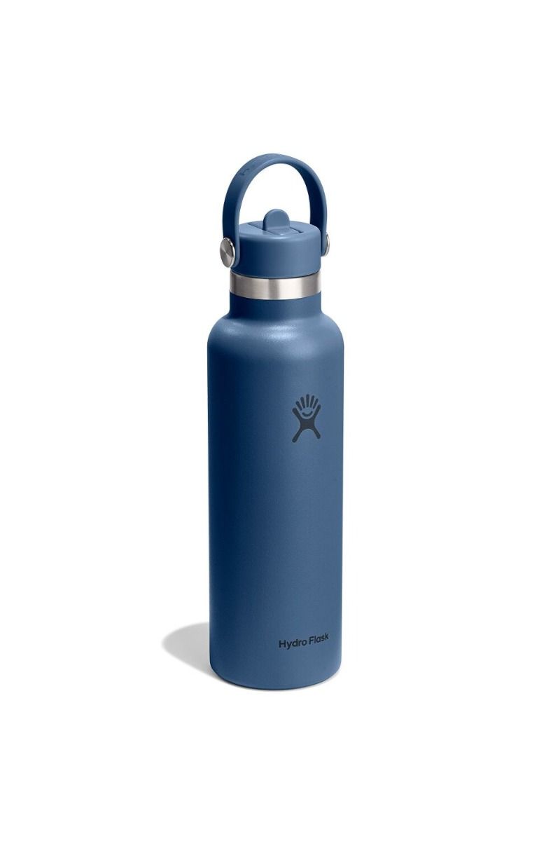 BUTELKA STANDARD MOUTH FLEX STRAW CAP 21 OZ / 621 ML-HARBOR BLUE
