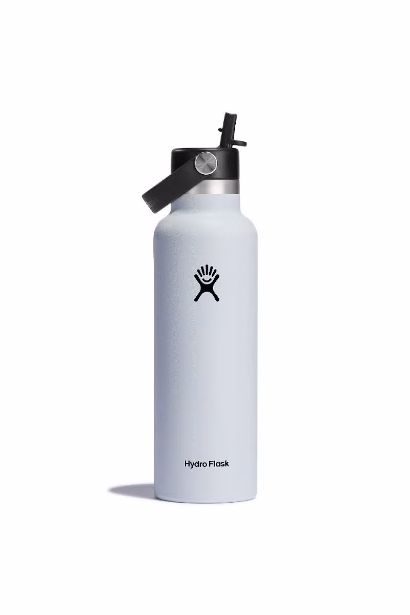 BUTELKA STANDARD MOUTH FLEX STRAW CAP 21 OZ / 621ML-WHITE