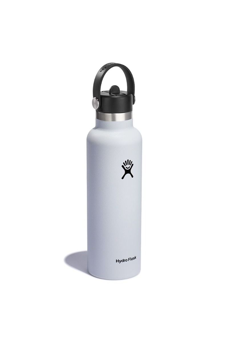 BUTELKA STANDARD MOUTH FLEX STRAW CAP 21 OZ / 621ML-WHITE