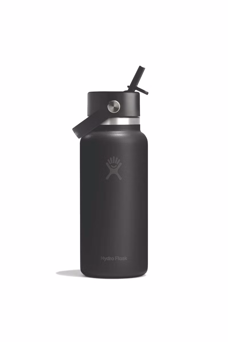 BUTELKA WIDE MOUTH FLEX STRAW CAP 32 OZ / 946 ML-BLACK