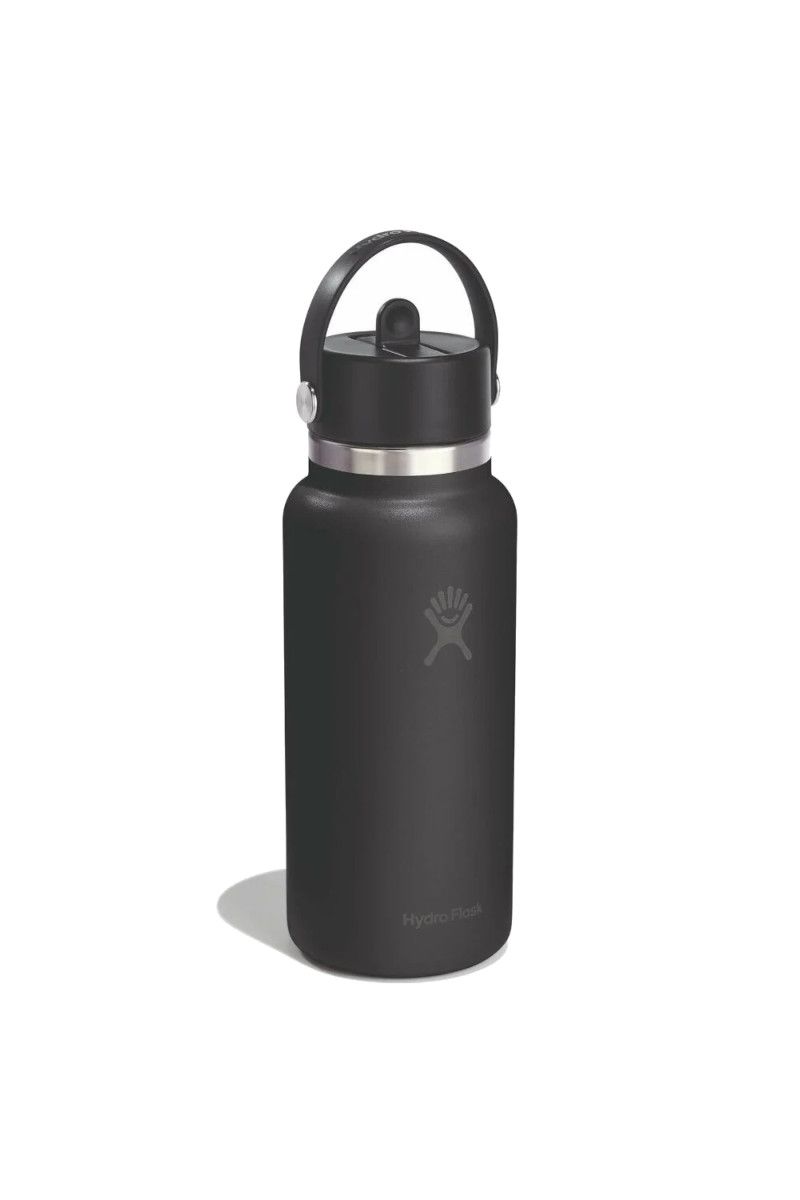 BUTELKA WIDE MOUTH FLEX STRAW CAP 32 OZ / 946 ML-BLACK