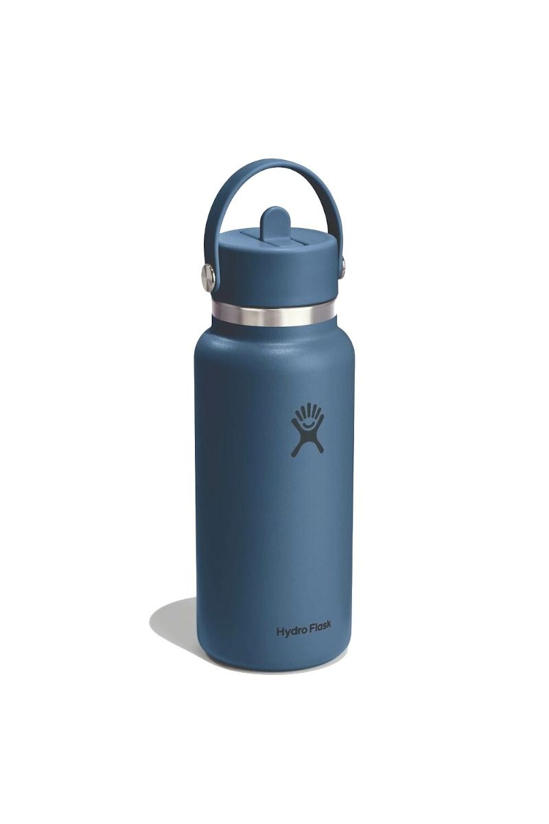 BUTELKA WIDE MOUTH FLEX STRAW CAP 32 OZ / 946 ML-HARBOR BLUE