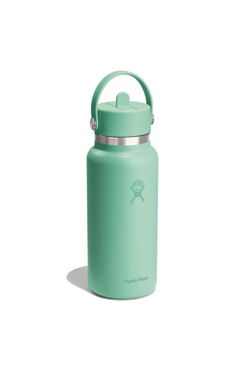 BUTELKA WIDE MOUTH FLEX STRAW CAP 32 OZ-MERMAID GREEN