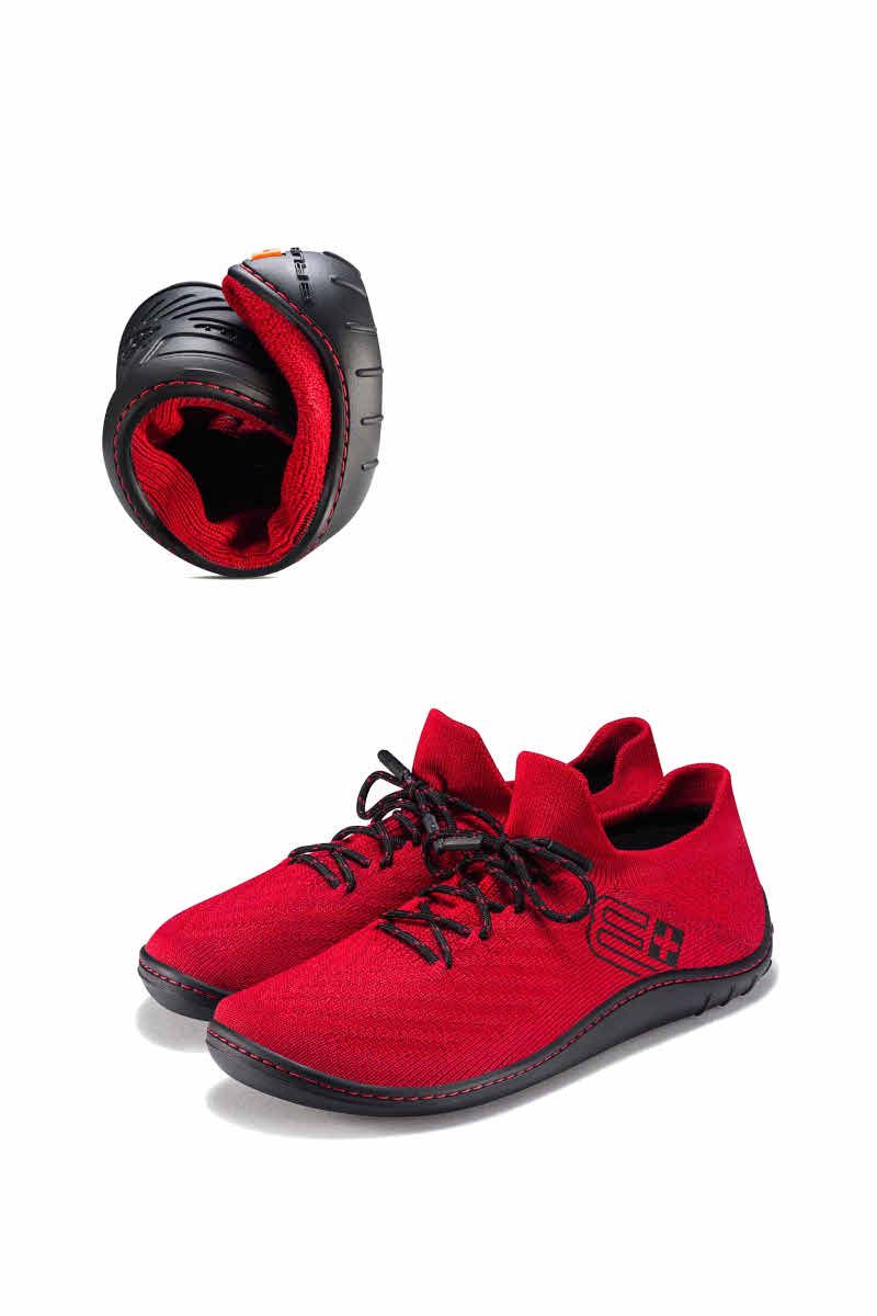 BUTY MERINO BAREFOOT SH5010W WOMEN-CZERWONY-CZARNY