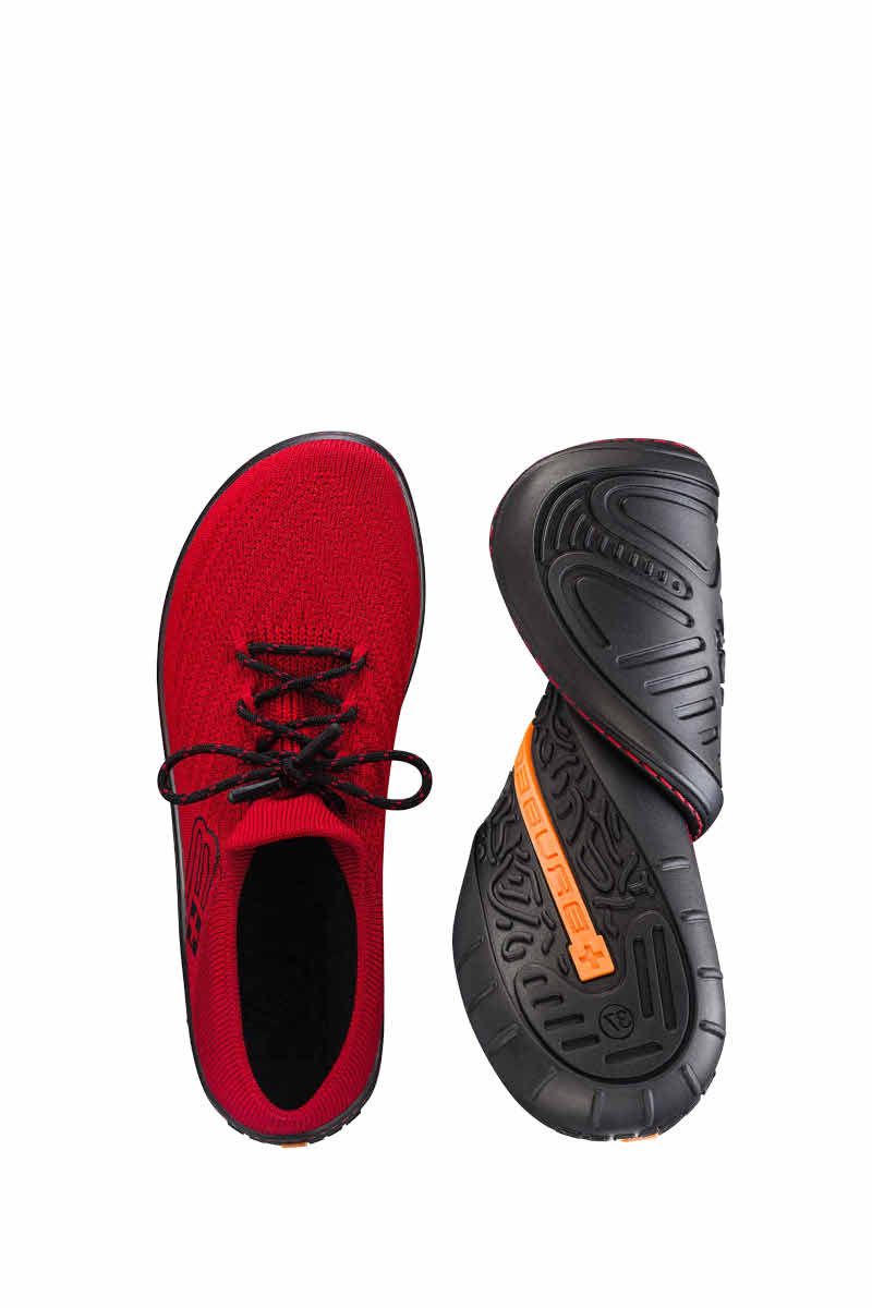 BUTY MERINO BAREFOOT SH5010W WOMEN-CZERWONY-CZARNY