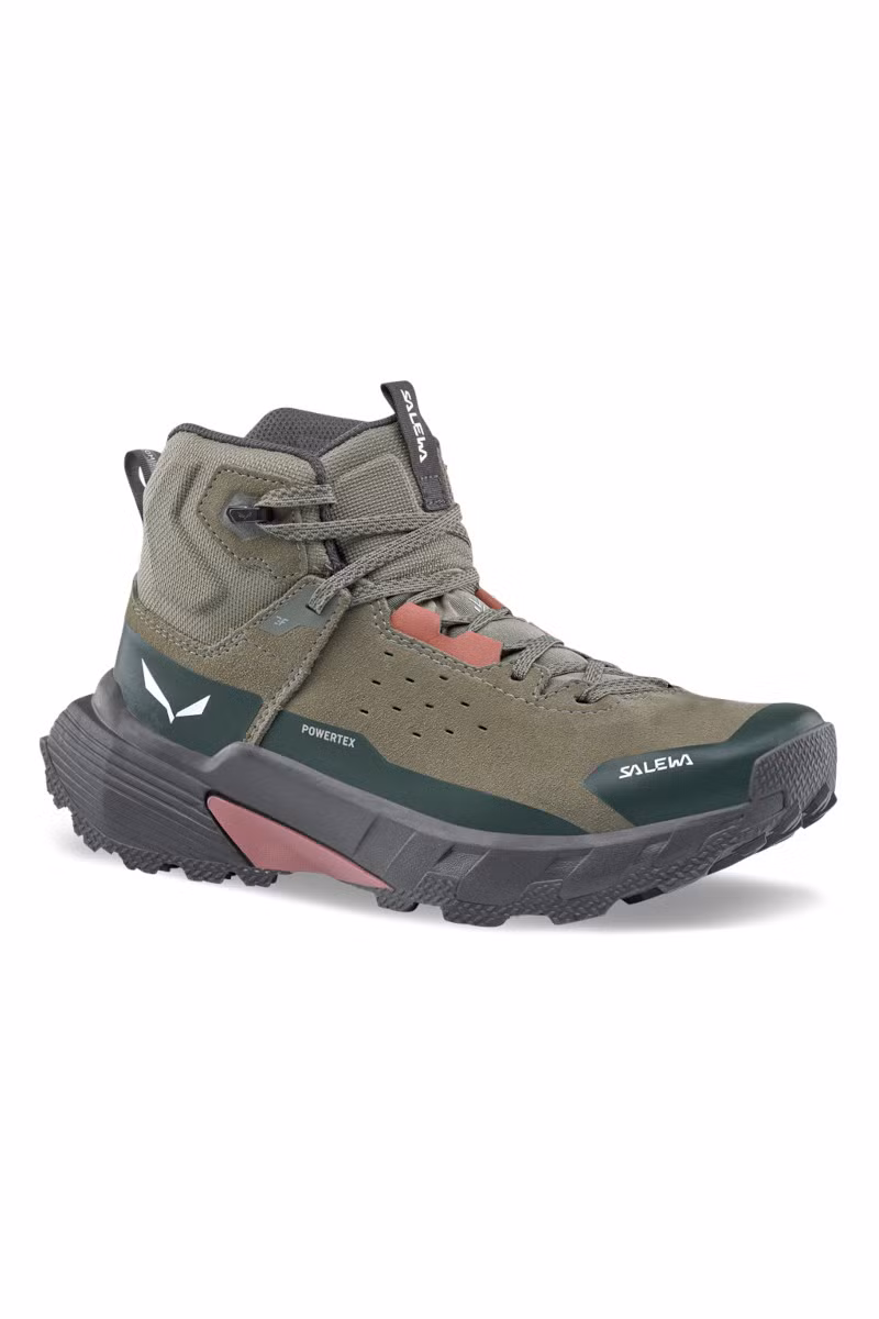 BUTY PEDROC 2 LEATHER MID PTX WOMEN-FADED GREEN-DARK OLIVE