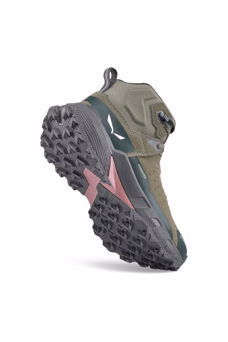 BUTY PEDROC 2 LEATHER MID PTX WOMEN-FADED GREEN-DARK OLIVE