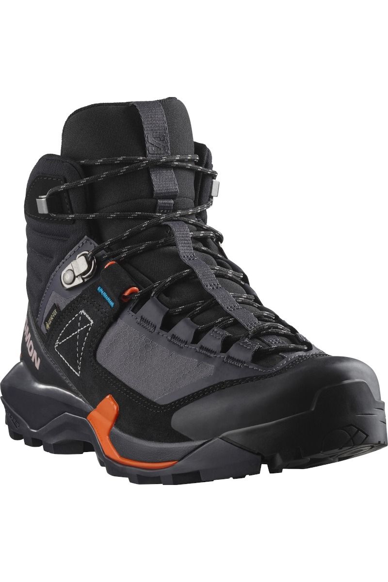 BUTY X ULTRA ALPINE MID GTX WOMEN-NINE IRON-BLACK-RED ORANGE