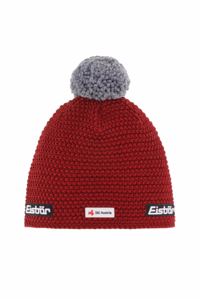 CZAPKA JAMIE POMPON SKA-043-RED