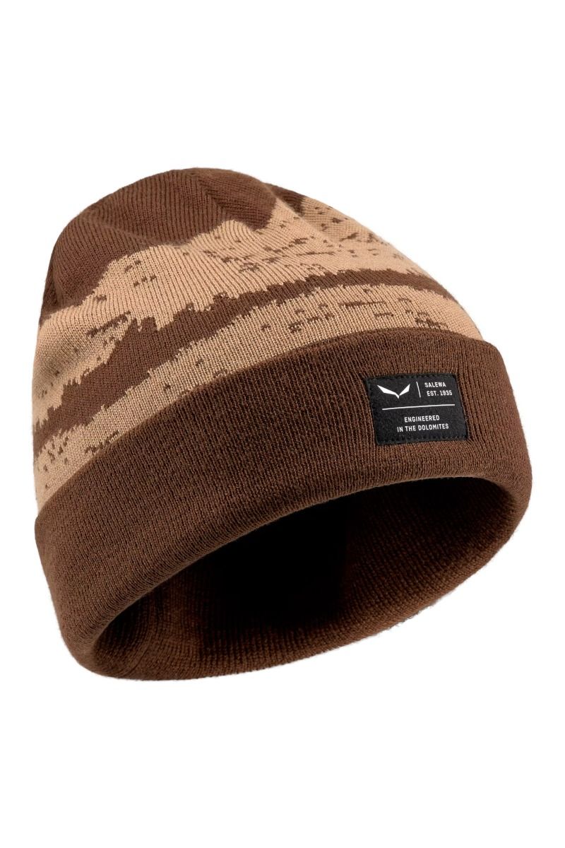 CZAPKA LOGO BEANIE-EARTH BROWN-7690