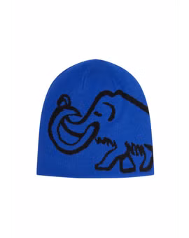 CZAPKA MAMMUT LOGO BEANIE REVERSIBLE-EIGER BLUE-BLACK