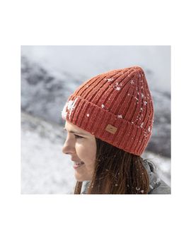 CZAPKA REFLECTIVE MIXED KNIT HAT NH21FS552-RED