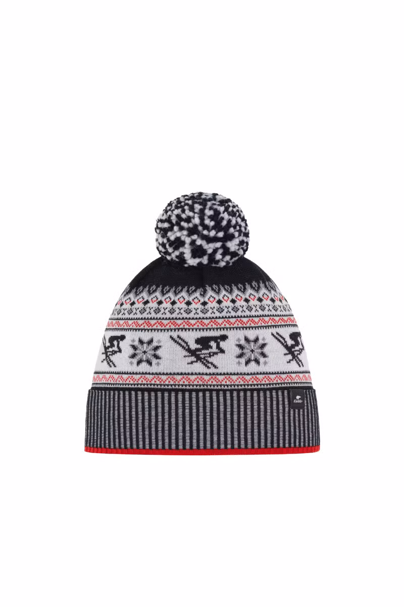 CZAPKA RETROSKI POMPON SA-009-BLACK