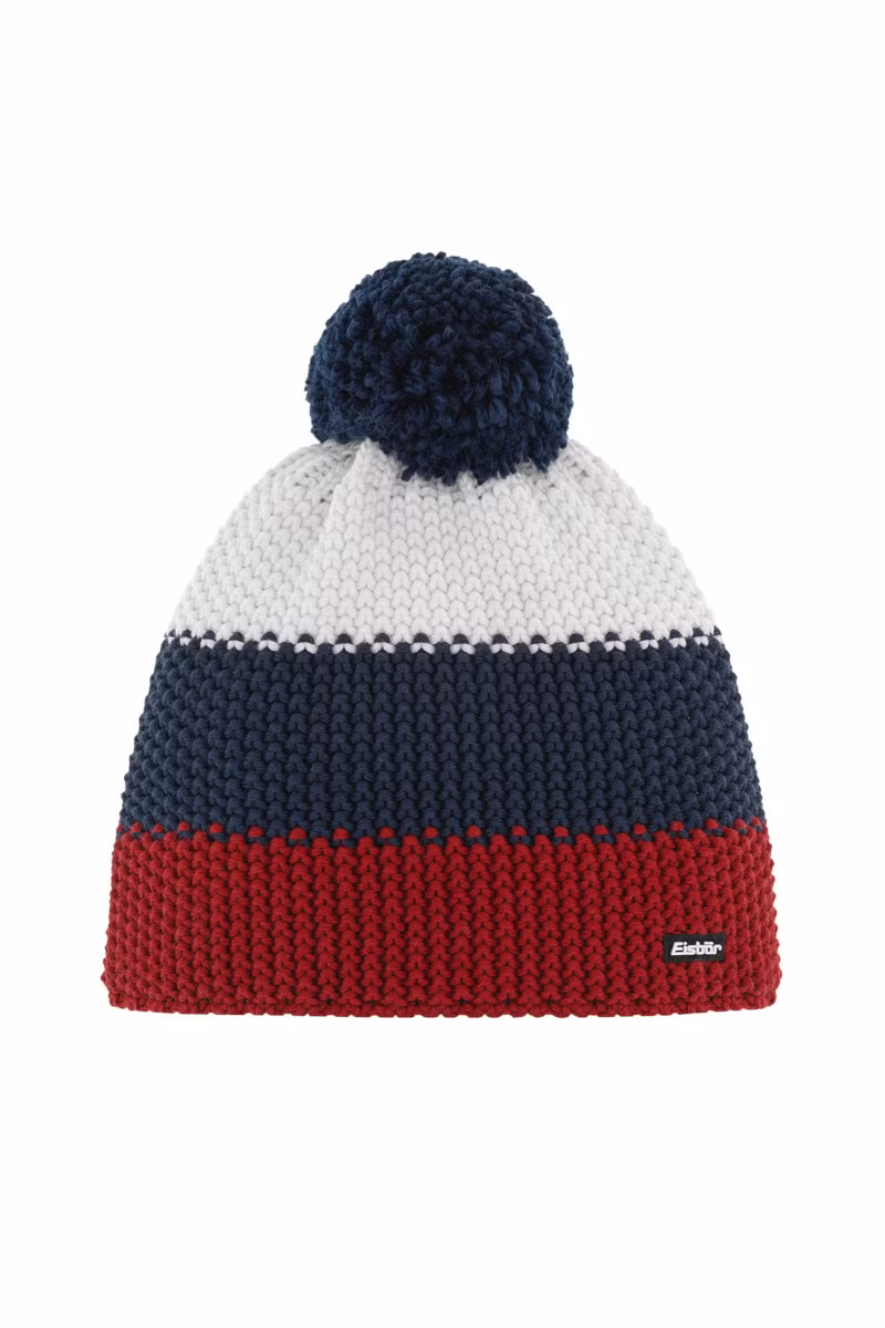 CZAPKA STAR POMPON SKA-243-RED-NAVY-WHITE
