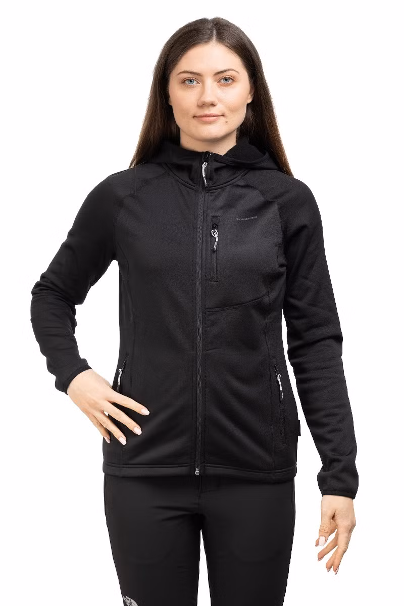 BLUZA JUKON HOODY WOMEN-BLACK