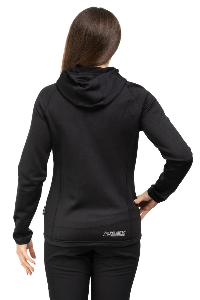 BLUZA JUKON HOODY WOMEN-BLACK