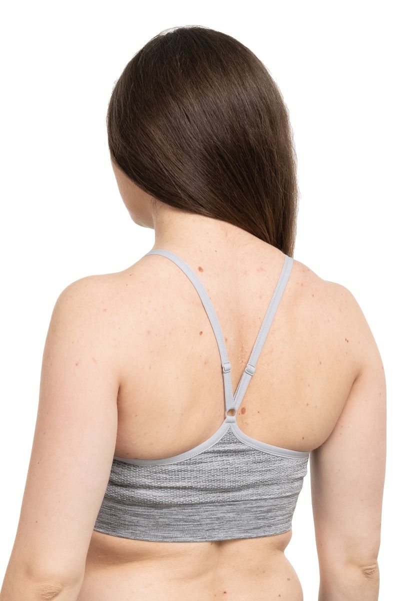 TOP PADDED SEAMLESS SOFT 2.0-LIGHT GREY MELANGE