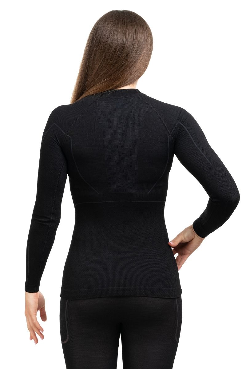 KOSZULKA ACTIVE WOOL LS12810 DAMSKA-BLACK