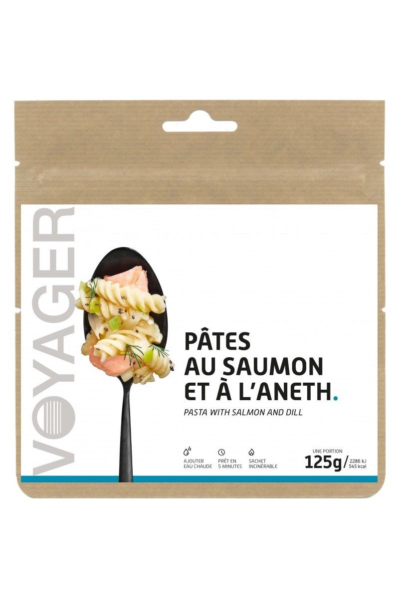 DANIE (568) MAKARON Z ŁOSOSIEM I KOPERKIEM 125G