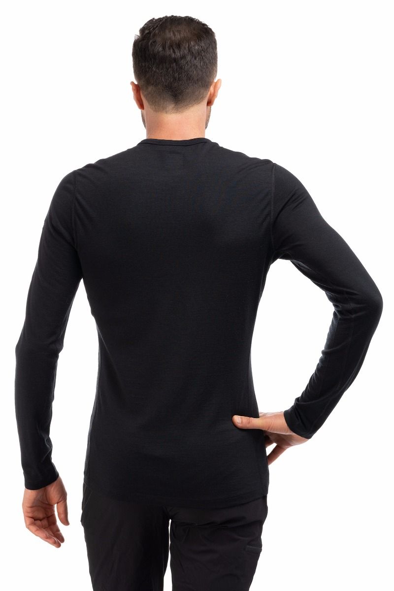 KOSZULKA 200 OASIS LS CREWE-BLACK