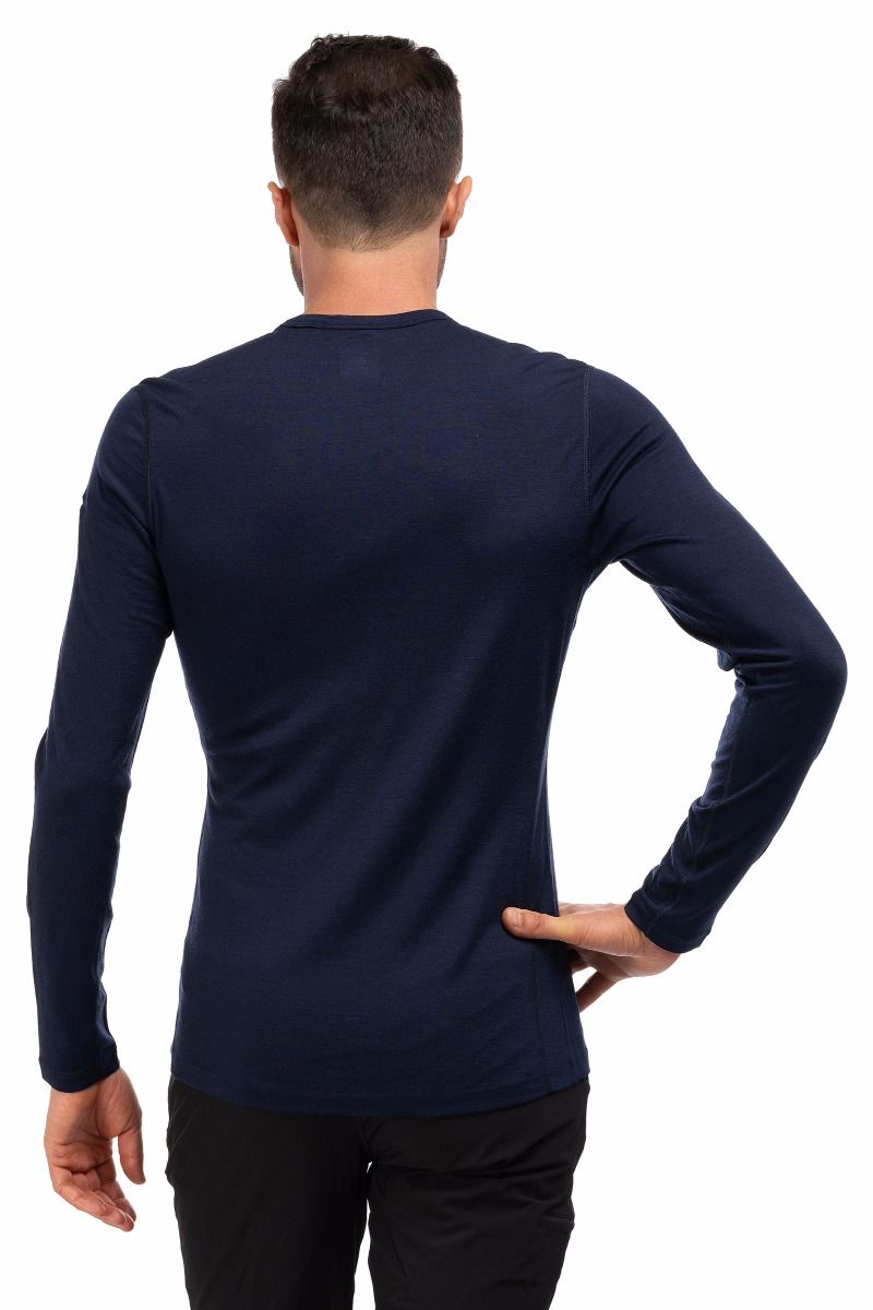 KOSZULKA 200 OASIS LS CREWE-MIDNIGHT NAVY