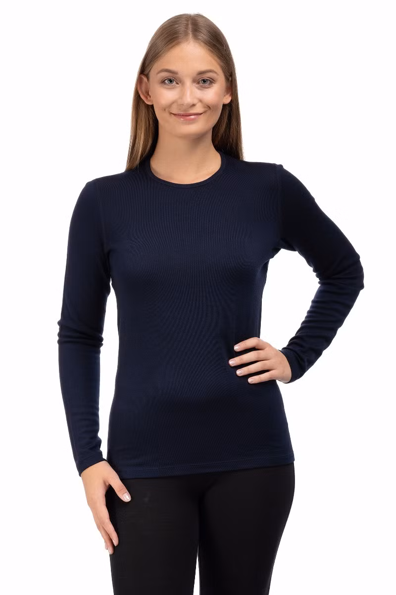 KOSZULKA ICEBREAKER 260 TECH LS CREWE WOMEN - MIDNIGHT NAVY