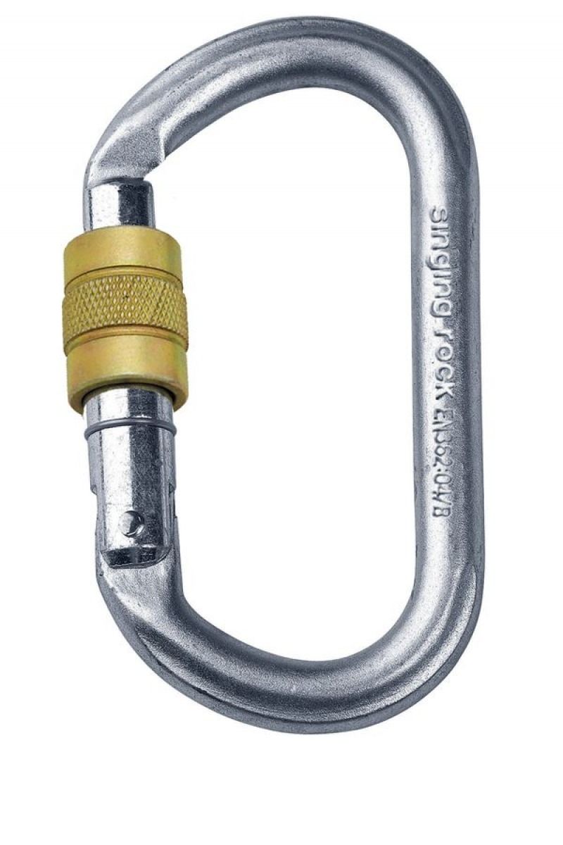 KARABINEK OVAL KEYLOCK ZAKRĘCANY