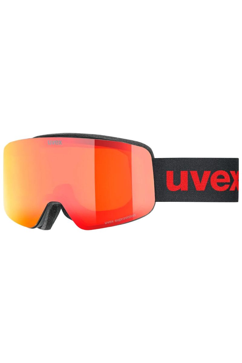 GOGLE DZIECIĘCE PWDR FM-BLACK MATT-MIRROR RED