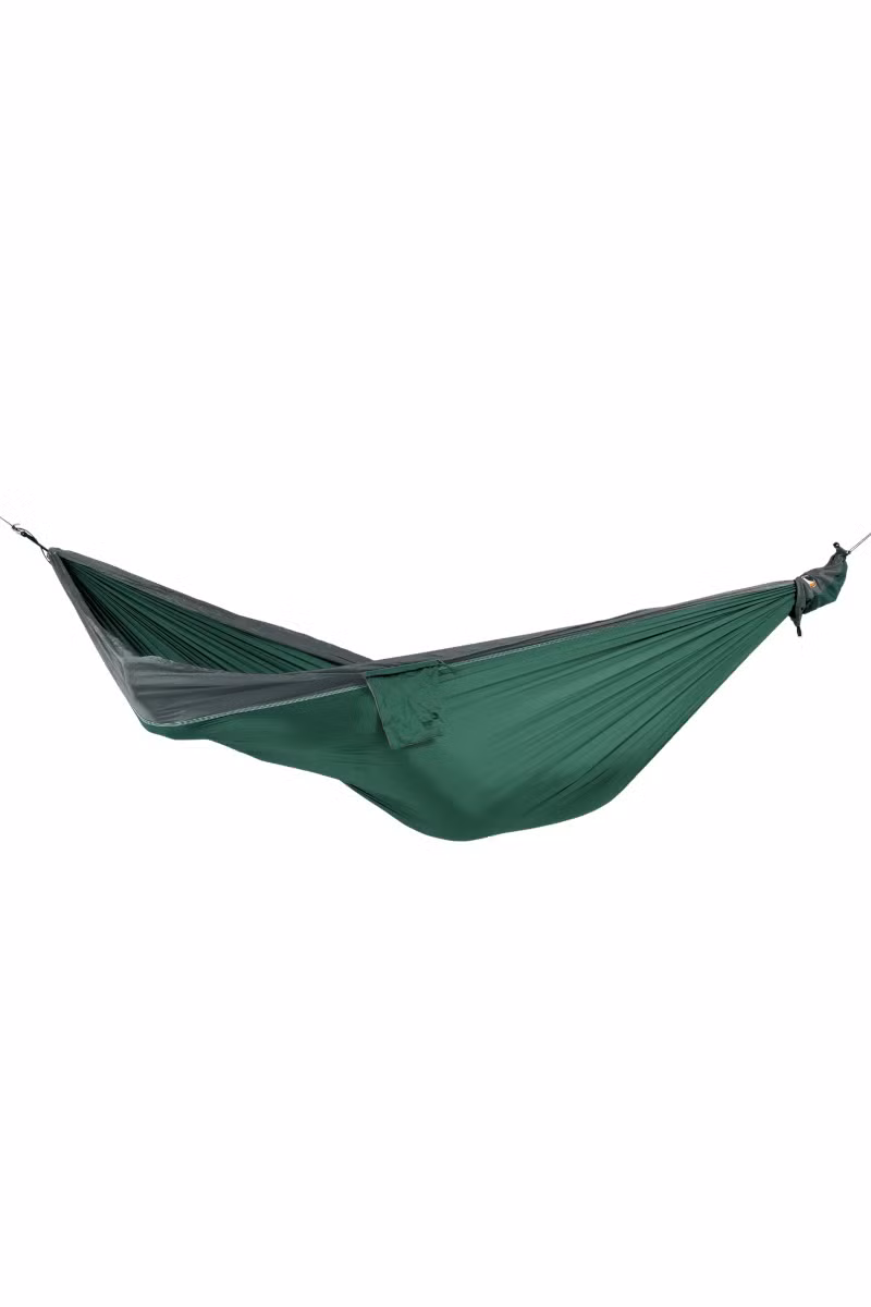 HAMAK PODWÓJNY-PETROL GREEN-DARK GREY
