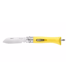 ŻÓŁTY NÓŻ TURYSTYCZNY OPINEL DIY