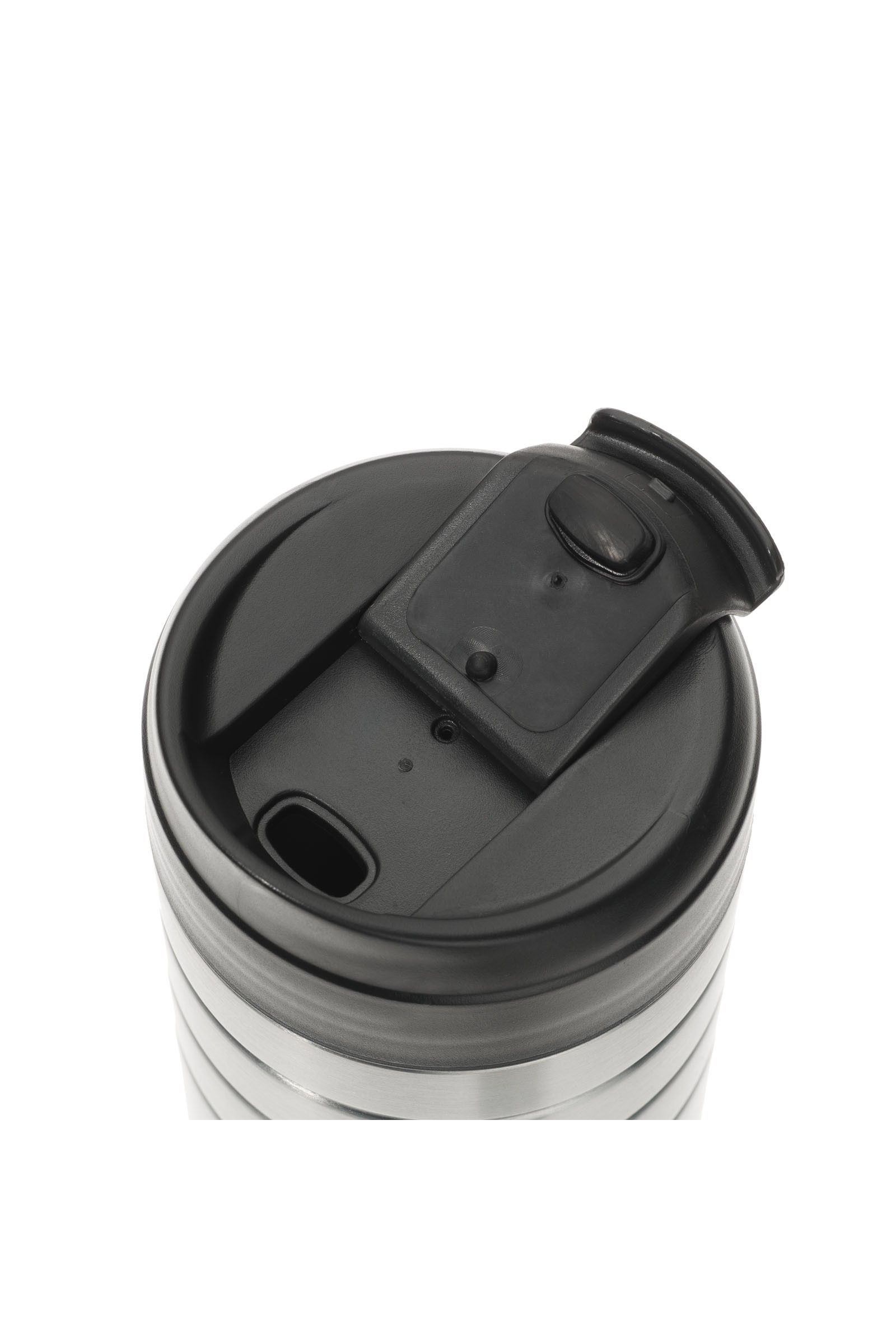 KUBEK MAJORIS THERMO MUG FLIP TOP - SREBRNY