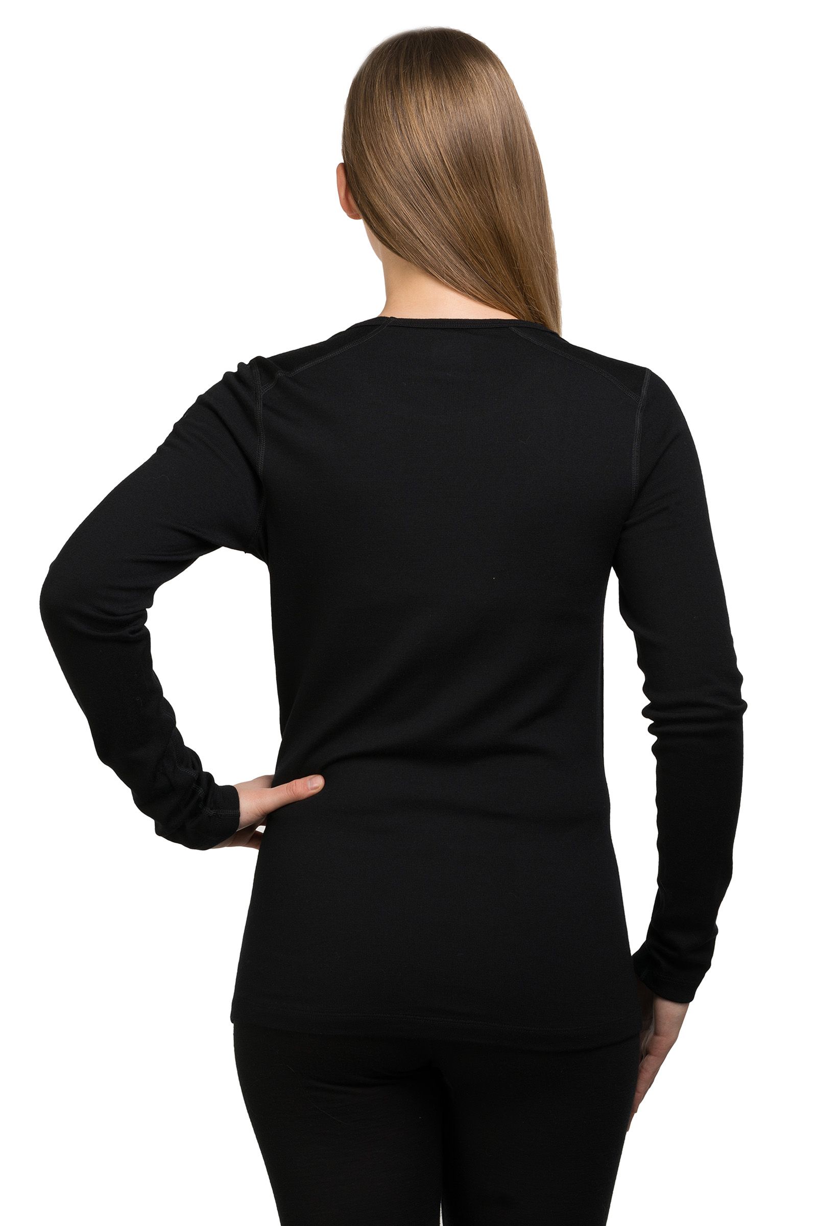KOSZULKA 260 TECH LS CREWE WOMEN-BLACK