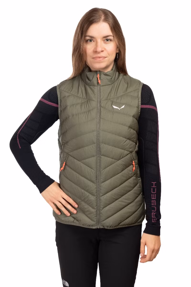 KAMIZELKA BRENTA RDS DOWN WOMEN-FADED GREEN