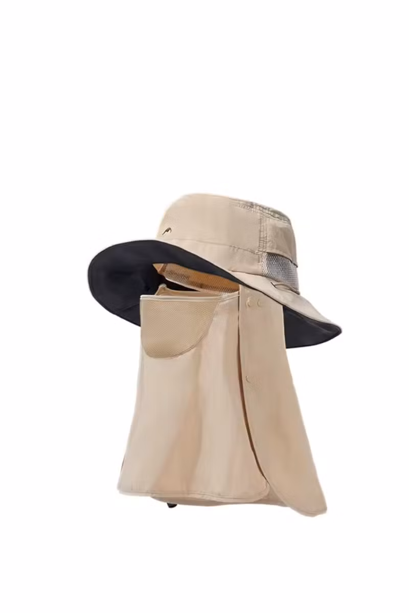 KAPELUSZ FULL PROTECTIVE BRIMMED HAT CYY2521FS014-KHAKI